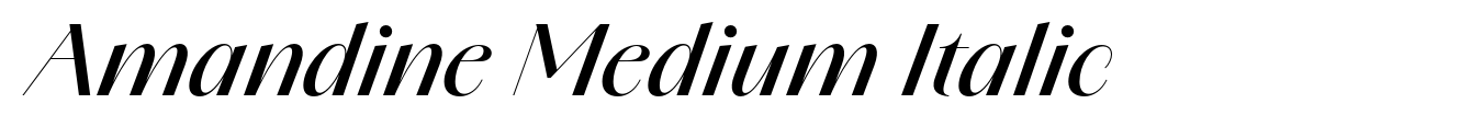 Amandine Medium Italic